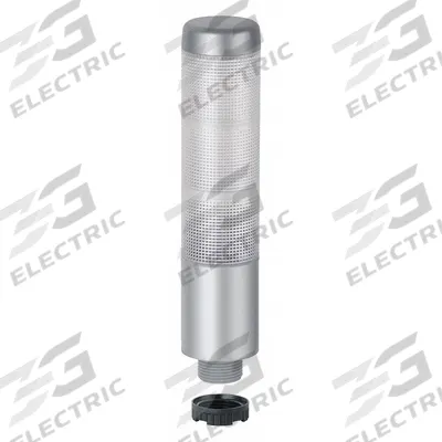 WERMA Tower Light Assembly: 3 Tier, Green/Red/Yellow, No Sounder Tier, 175 mm Overall Ht - Three-Tier Tower Light Assemblies