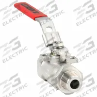 KECKLEY Manual Two-Way Ball Valve: 1/2 in, Stainless Steel, Straight, MNPT x FNPT, One-Piece (MPN BVS2MFFSSRGSL-050). Key specifications — Brand: KECKLEY; Handle: Locking Lever.