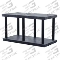 STRUCTURAL PLASTICS Plastic Shelving: 48 in x 24 in, 27 in Overall Ht, 2 Shelves (MPN ST4824B). Key specifications — Resistance Properties: Corrosion-Resistant; Frame Material: Plastic; Shelving Material: High Density Polyethylene; Brand: STRUCTURAL PLASTICS.