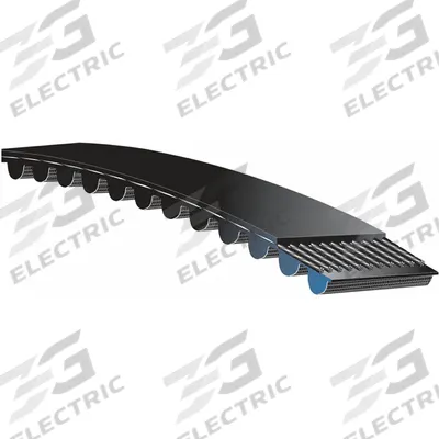 GATES Timing Belt: One Side, Curvilinear, PowerGrip HTD, 5 mm Pitch, 25 mm Top Wd - HTD Section Timing Belts