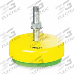 AIRLOC Male-End Leveling Mount: Fixed Stud, M24x2 Thread Size, 205 mm, 4,000 daN Capacity (MPN 1.15200.68). Key specifications — Finish: Yellow Zinc-Plated; Base Shape: Round; Load Capacity: 4,000 daN.