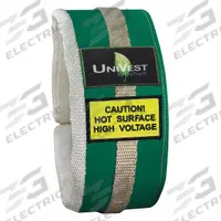 UNITHERM Insulated Pipe Jacket: For 6 in to 13 in Circumference, Ceramic Fiber, 4 in Cover Wd, Green (MPN UVST 1904). Key specifications — Color: Green; Cover Type: Insulation Jacket; Fastening System: Buckled Strap; For Valve Type: Universal; Jacket Material: Teflon Coated Fiberglass Cloth; Brand: UNITHERM; For Fitting Type: Straight Pipe Sections.