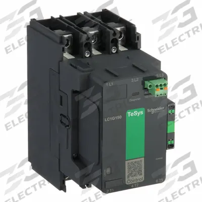 SCHNEIDER Magnetic Contactor: Non-Reversing, 3 Poles, 3NO Contacts, 150 A - Non-Reversing IEC Contactors