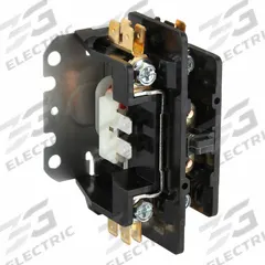 SQUARE D Definite Purpose Magnetic Contactor: 1 Poles, 24V AC, 30 A, Non-Reversing (MPN 8910DP31V14). Key specifications — Brand: SQUARE D; Coil Voltage: 24V AC; Contactor Style: HVACR Definite Purpose Contactor; Terminal Connection Type: Screw Clamp Terminals; Maximum Voltage Rating: 600V AC; Series: 8910 Series Type DP; Phase: Single; Main Pole Contact Form: 1NO.