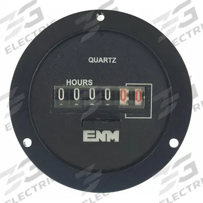 ENM Hour Meter: Hour Meters, Front Panel Mounting, Analog, 102 V AC – 120 V AC