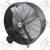 MAXX AIR Cooling Fan: 42 in Blade Dia, 120V AC, Mobile, 3/4 hp, Belt Drive, Polyethylene (MPN BF42BDPEBLK). Key specifications — Mobility: Mobile; Voltage: 120V AC; Brand: MAXX AIR.