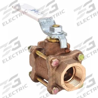 APOLLO Manual Two-Way Ball Valve: 2 in Size, Bronze, Straight, FNPT x FNPT - Bronze Ball Valves
