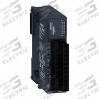 SCHNEIDER ELECTRIC Discrete Input/Output Module: (4) Discrete In, (4) Relay Out (MPN TM3DM8R). Key specifications — Manufacturer Part Number: TM3DM8R; Power Required: 24V DC; Product Type: Discrete Input/Output Module; Series: M241; Number and Type of Outputs: (4) Relay; Mounting Style: Panel; Number and Type of Inputs: (4) Discrete.