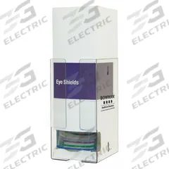 BOWMAN DISPENSERS Eye Shield Dispenser: 1 Compartments, 12 Eyewear, 6 in Overall Wd, Wall, Clear (MPN PD003-0111). Key specifications — Color: Clear; Material: PETG.