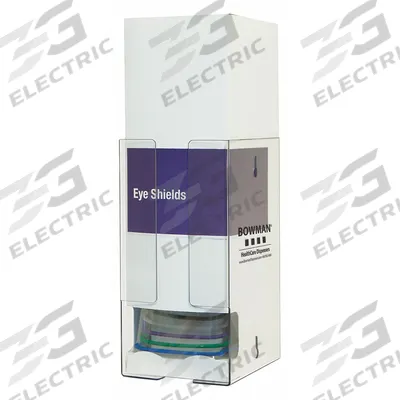 BOWMAN DISPENSERS Eye Shield Dispenser: 1 Compartments, 12 Eyewear, 6 in Overall Wd, Wall - Stack Towers