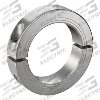 RULAND MANUFACTURING Shaft Collar: 2-Piece, Metric, Round, Clamp-On, 60 mm Bore Dia - Stainless Steel Shaft Collars