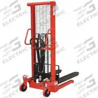 DAYTON Stacker: 2,000 lb, 43 in L x 6 1/4 in W Fork, 63 in L x 28 1/2 in W x 72 in H Overall Dim (MPN 4VME2). Key specifications — Width Across Forks: 27 in; Brand: DAYTON.