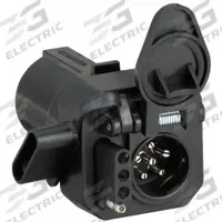 HOPKINS TOWING SOLUTIONS Trailer Adapter: 7-Way Blade, 4-Way Flat/6-Way Pin, Plastic, 6 7/8 in Ht (MPN 47565)