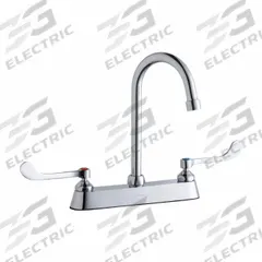 ELKAY Handle-Operated Faucet: Elkay®, Brass, Centerset, Deck, 3 Mounting Holes, 1.5 gpm Flow Rate (MPN LK810GN05T6). Key specifications — Series: Elkay®; Brand: ELKAY.