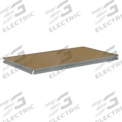 TENNSCO Shelf: 48 in x 18 in, 850 lb Load Capacity, Particleboard, Gray, Shelf (MPN ZBES-4818D). Key specifications — Decking Material: Particleboard; Includes: (4) Beams; Decking Finish: Unfinished; Shelf Configuration: Single Straight; Color: Gray; Frame Material: Steel; Brand: TENNSCO; Frame Finish: Zinc Plated.