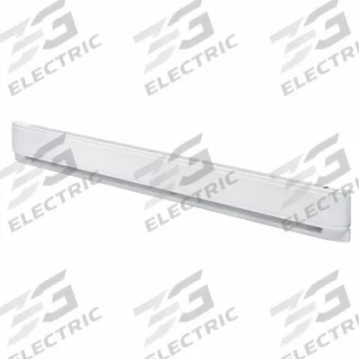 CADET Baseboard Heater: Commercial Grade, 2500/1875 W, Thermostat Included, White - Standard Electric Baseboard Heaters