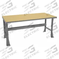 TENNSCO Workbench: Fixed Ht, Particleboard, 72 in x 36 in, 1,800 lb Overall Load Capacity, Gray (MPN WB-1-3672SHB). Key specifications — Brand: TENNSCO.
