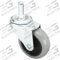 APPROVED VENDOR Stem Caster: Swivel, No Brake, 3 in Wheel Dia., 1 in Wheel Wd, Polyurethane, Plastic (MPN F1IX03041S-S21). Key specifications — attr1111099: APPROVED VENDOR; attr1111095: Gray; attr1176855: Swivel.