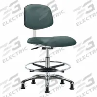 Cleanroom Task Chair: Vinyl, Armless, Ht Range 21 1/2 in to 29 in, 18 1/2 in Seat Wd, 17 in Seat Dp (MPN BR-CLR-VMBCH-CR-CF-RG-8546). Key specifications — Foot Support: Yes; Base Material: Aluminum; Brand: APPROVED VENDOR; Product Type: Cleanroom Task Chair; Cleanroom Class: ISO 4; ESD-Safe: Not ESD Safe.