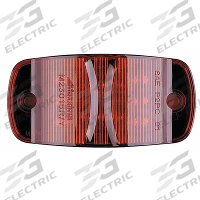 MAXXIMA Clearance Marker Light: Clearance Light, LED, Oval, Surface Mount, Red - Clearance Lights