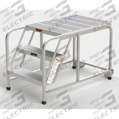 APPROVED VENDOR Mobile Work Platform: 2.5 ft Platform Ht - Max, 24 in x 35 in - Lightweight Tilt-&-Move Rolling Single-Access Platforms