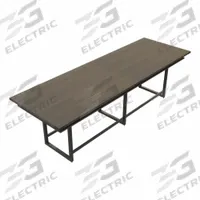 MIRELLA Conference Table: Rectangle, Fiberboard, Southern Tobacco, 47 1/4 in Overall Lg, Steel (MPN MRH12STO). Key specifications — attr987891: Traditional Leg; attr987894: Fiberboard; attr987867: Steel; attr987857: MIRELLA; attr987872: Steel.