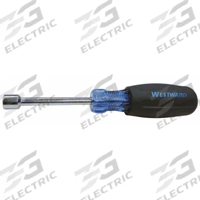 WESTWARD Hollow Round Shank Nut Driver: Straight, Metric, Without Magnetized Tip - Standard Nut Drivers