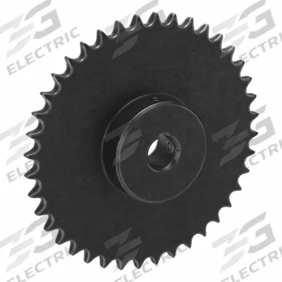 TRITAN Sprocket: 50, For 5/8 in Chain Pitch, 1 in Bore Dia, 40 Teeth, 7.966 in Pitch Dia - Size 50 Fixed-Bore Roller Chain Sprockets