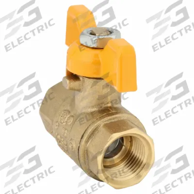 APPROVED VENDOR Manual Two-Way Ball Valve: 3/8 in, Brass, Straight, FNPT x FNPT - Brass Ball Valves