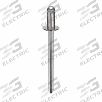 APPROVED VENDOR Blind Rivet,1 3/5" L,0.156" dia,PK500: Inch, 1 19/32 in Overall Lg, 19/64 in Body Lg - Domed-Head Blind Rivets