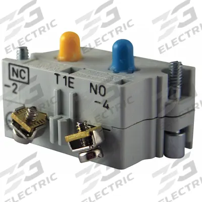 EATON Contact Block: 30 mm Panel Mounting Size, 1NC/1NO, Momentary - Contact Blocks