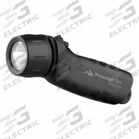 PRINCETON TEC Safety-Rated Flashlight: 150 lm, 10 hr Run Time at Max Brightness, 130 m Max Beam (MPN LG2-BK). Key specifications — Brand: PRINCETON TEC; Battery Requirements - Broad: Includes 3 AA.