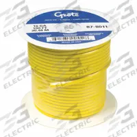 GROTE Automotive Cable: GXL, 100 ft, 1 Conductor, 10 AWG, Yellow, 60 V Volt (MPN 87-5211). Key specifications — Brand: GROTE.