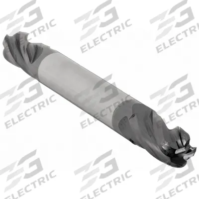 APPROVED VENDOR Ball End Mill: Carbide, AlTiN Coated, Double End, 4 Flute, 1/4" Mill Dia - Double-End Carbide Ball End Mills