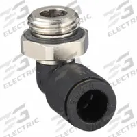 LEGRIS Push-Fit Elbow Fitting: 8 mm OD x 1/4 in Pipe Size, Push-to-Connect x MBSPP, Black, 10 PK (MPN 3199 08 13). Key specifications — Brand: LEGRIS.