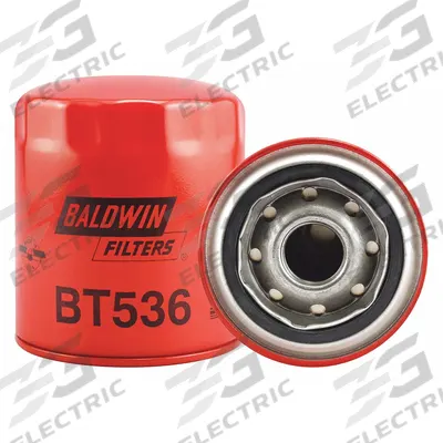 BALDWIN FILTERS Oil Filter: BT536, 1-12 Thread Size, 4 3/8 in Overall Ht - Spin-On Oil Filters