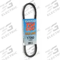 DAYCO Automotive Drive Belt: V-Belt, 13A, A Belt Trade Size, Cogged Belt, 36° Angle, 5/16 in Thick (MPN 17570). Key specifications — Brand: DAYCO; Reinforcing Cord Material: Polyester; Industry Number: 13A1450.