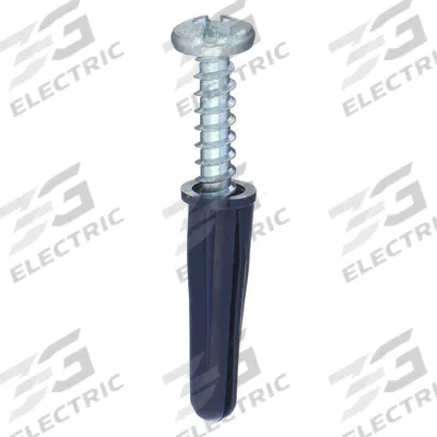 APPROVED VENDOR Conical Anchor Kit: 1/4 in Dia, 1 in Overall Lg, Plastic, Plain, Plastic - Conical Plug Anchors