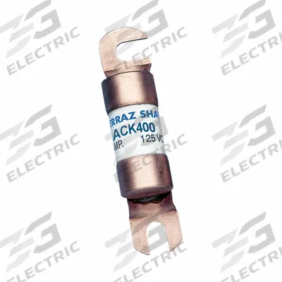 MERSEN Fuse: ACK Series, Bolt-On, Gen Purpose, 400 A, 125 V DC, Non-Indicating - Time-Delay Bolt-On Fuses