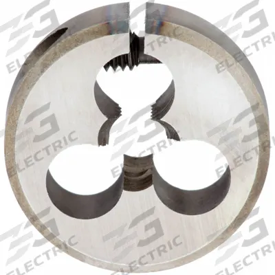 CLE-LINE Round Threading Die: #12-28 UNF, 13/16 in OD, Adj, Carbon Steel (MPN C65084) - Adjustable Round Threading Dies