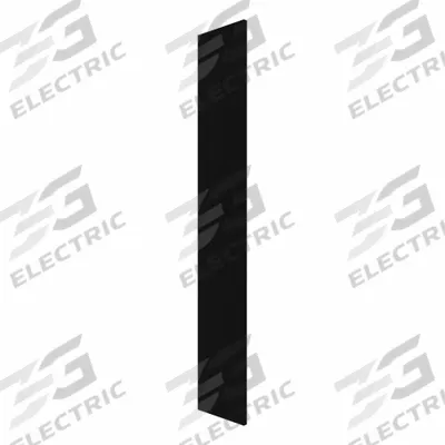 HADRIAN Pilaster: Solid Plastic HDPE, Plastic, Black, 80 1/2 in Ht, 16 in Wd - Pilasters for Bathroom Partitions