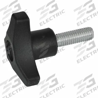 JW WINCO 3-Lobed Hand Knobs: 3 Point, Plastic w/ Steel Thread, M10 Thread - 3-Arm Knobs with Threaded Stud