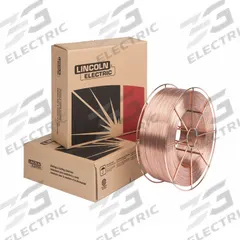 LINCOLN ELECTRIC MIG Welding Wire: Carbon Steel, ER70S-6, 0.052 in, 44 lb, Steel Spool (MPN ED032368). Key specifications — Brand: LINCOLN ELECTRIC; Spool Type: Steel Spool; Tensile Strength (As Welded) (Merch): 86 ksi; Yield Strength (As Welded) (Merch): 70 ksi.