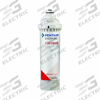 EVERPURE Water Filter Cartridge: 1 micron, 0.5 gpm, Everpure, 12 3/4 in Overall Ht - Quick Connect Multi-Purpose Water Filters