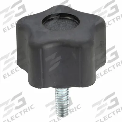 INNOVATIVE COMPONENTS Hand Knob: 5 Point, Plastic w/ Steel Thread, 1/4"-20 Thread - 5-Arm Knobs with Threaded Stud