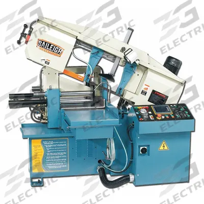 BAILEIGH INDUSTRIAL Band Saw: Horizontal, 220V AC, 13 in x 18 in, 89 to 256 SFPM, 0° to 45° - Mitering Automatic Horizontal Band Saws