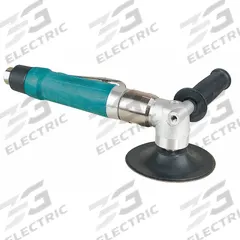DYNABRADE Air Disc Sander: 4 1/2 in Pad, Threaded Shank, Heavy Duty, 1 hp, 41 cfm, Right Angle Grip (MPN 52561). Key specifications — attr1320237: DYNABRADE; attr1320246: Rear.