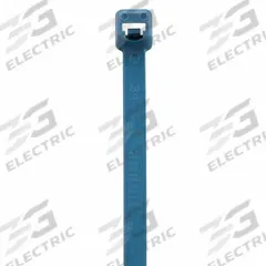 PANDUIT Cable Ties: 14 1/2 in Nominal Lg, 4 in Nominal Max. Bundle Dia., 0.19 in Wd, Blue, 100 PK (MPN PLT4S-C96A). Key specifications — Outdoor Use: No; Color: Blue; Brand: PANDUIT.