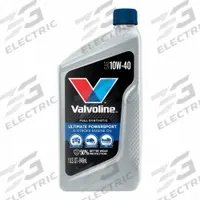 VALVOLINE Engine Oil: Synthetic, Not Biodegradable, 1 qt Size, Bottle, 10W-40, Ultimate Powersport (MPN 899367). Key specifications — SAE Grade: 10W-40; Brand: VALVOLINE; Biodegradable: Not Biodegradable; Compatible Engine Type: Gasoline Engines; Compatible Vehicle Type: UTVs; Oil Series: Ultimate Powersport; Dexos Rating: Not Rated.