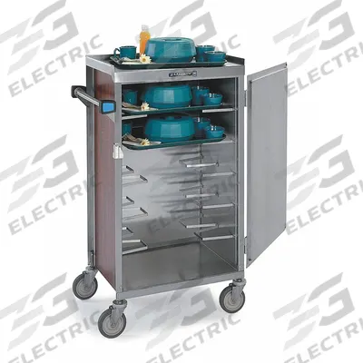 LAKESIDE Meal Delivery Cart: 6 Trays, Non-Pass-Through, 1 Doors, Stainless Steel - Stainless Steel Meal Delivery Carts